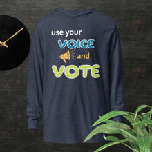 Vote Your Voice Hooded Long-Sleeve Tee (Unisex)