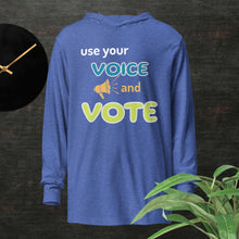 Vote Your Voice Hooded Long-Sleeve Tee (Unisex)