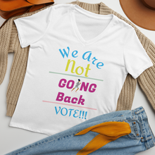 Women’s Relaxed V-neck T-shirt_Run to Polls