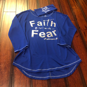 Faith Over Fear Active Wear Quick Dry-Wick T-Shirt