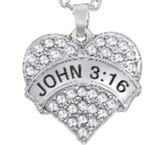 * John 3:16 Crystal Bracelet or Necklace
