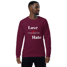 Love Over Hate Raglan Sweatshirt